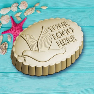 Personalize logo soap mold made to order with your logo or graphic on it