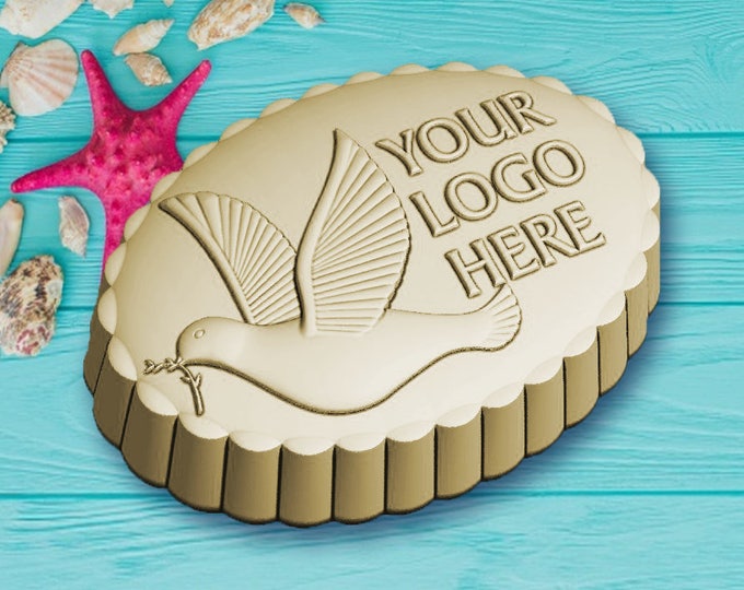 Personalize logo soap mold made to order with your logo or graphic on it