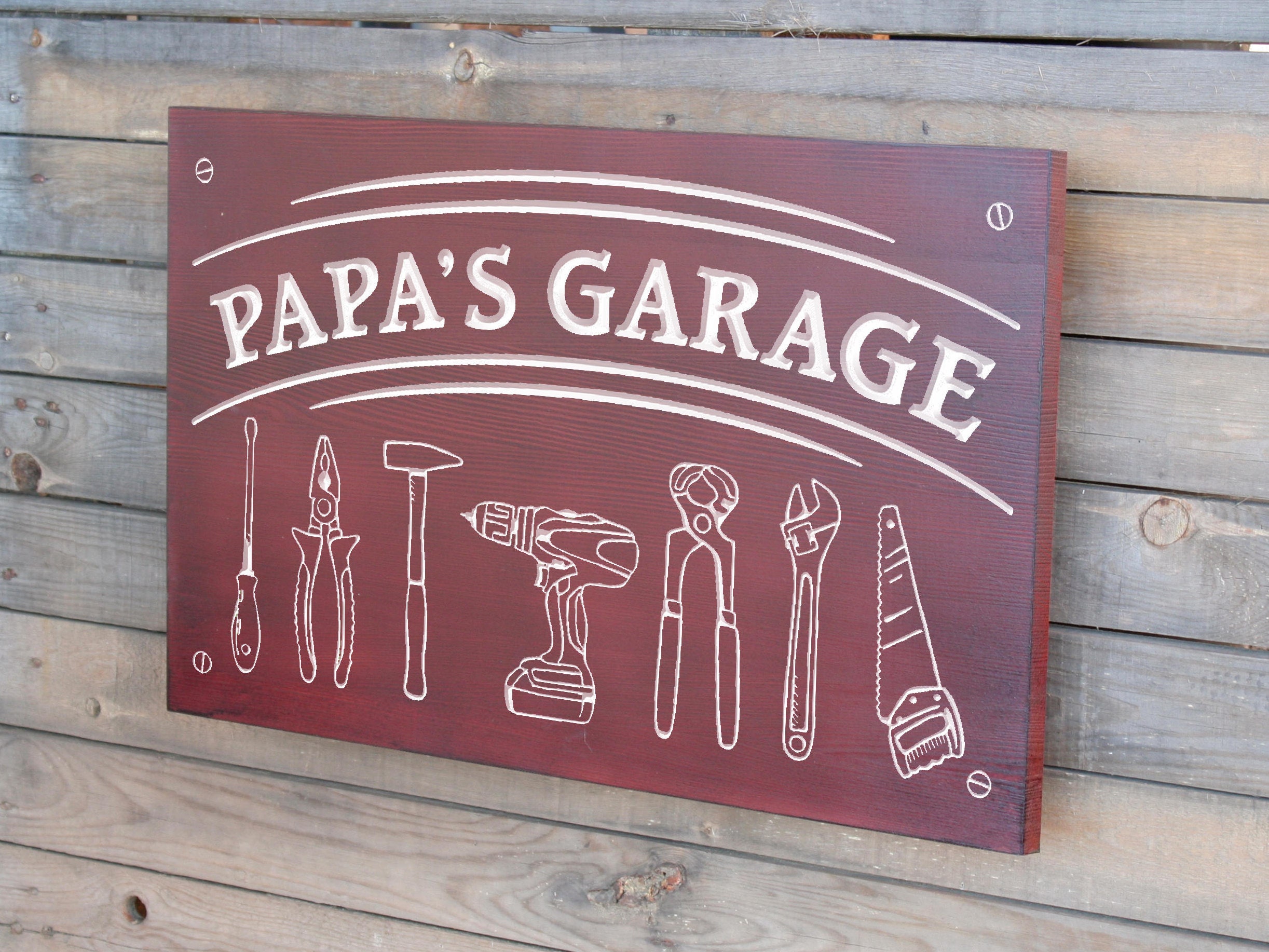 Papa S Garage Garage Sign Gifts For Him Gifts For Dad Gifts For