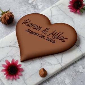 Custom wedding chocolate mold | Heart shaped silicone mold | Personalized wedding gift | Valentine day gift | Candy mould | Cake mold