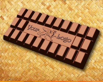 Custom chocolate bar mold, custom logo silicone mould also usable for candy, cake.