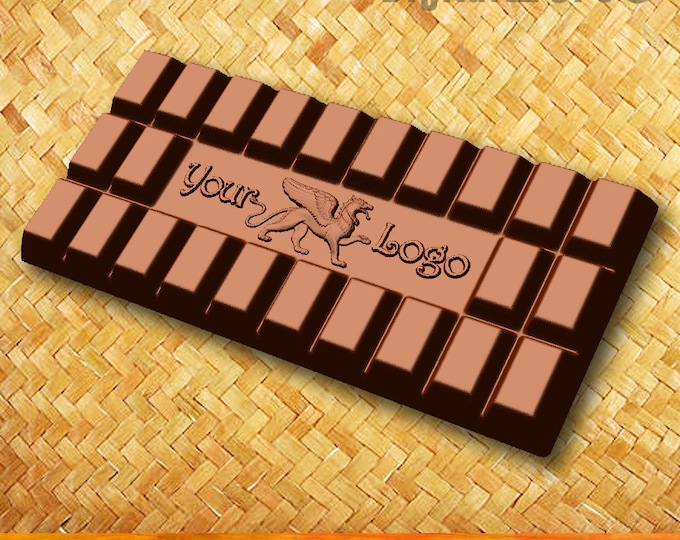 Custom chocolate bar mold, custom logo silicone mould also usable for candy, cake.