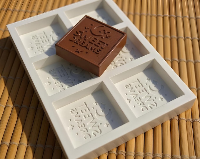 Custom Silicone Mold for Chocolate - Personalized Logo Candy Mold - 6 Cavity Custom Mold for Wedding Chocolate, Soap or Treats
