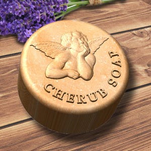 Custom soap mold circle shaped, personalized custom silicone soap mold