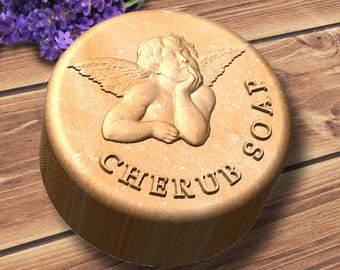 Custom soap mold circle shaped, personalized custom silicone soap mold