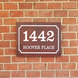 House Number Sign | Address Numbers | Address Plague | House Numbers | Beach House | Cottage Sign | Address Sign | Carved Numbers