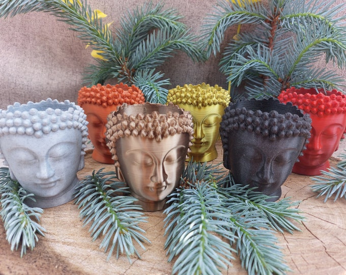 Buddha Mini Head Planter, Head Pot