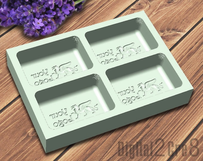 Rectangle shape custom soap mold, personalized custom silicone soap mold, soap supplies, soap mould, silicone mold
