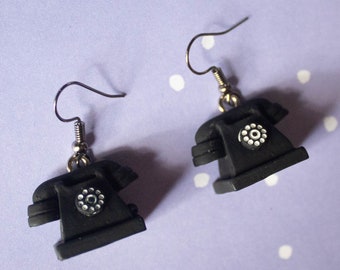 vintage telephone earrings