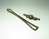 Beautiful Elegant Japanese antique hair ornament Kanzashi barrette hairslide accessories Kamidome 2 pieces together Meiji Taisho period
