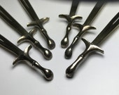 Antique Japanese Kanzashi hair pins accessories bamboo motif ornament 6pcs. together Meiji Taisho