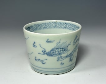 江戸時代 伊万里焼 湯呑み：アンティーク 染付 湯呑（90ml） - Etsy 日本