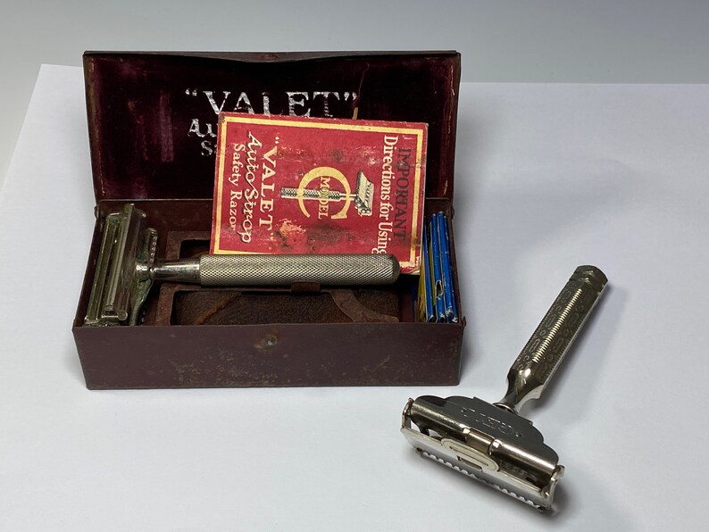 Valet Safety Razor Vintage Safety Razor GEM VALET 2x - Etsy