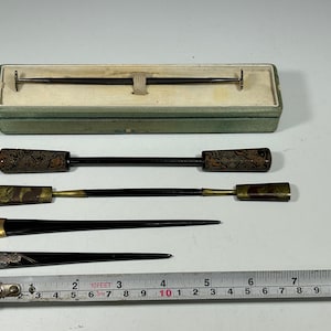 Kanzashi Japanese Antique Hair Accessories Kogai 5x B