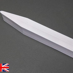 x 1000 tiras de prueba de fragancias cónicas (puntiagudas) AVON NEW WHITE (pliegue/rayado) tamaño: (15 x 145 mm) 5/8” x 5 3/4”