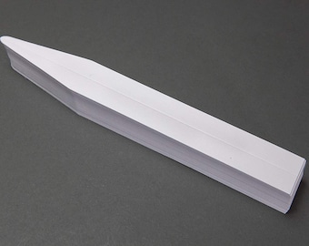 x 1000  AVON PLAIN WHITE Tapered/Pointed (creased/Scored) - Fragrance Tester Blotter Strips - (20 x 160mm)13/16” x 6 1/3”