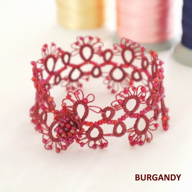 5colors/turkish OYA Lace Lariat Bracelet LACE / Crocheted Etsy