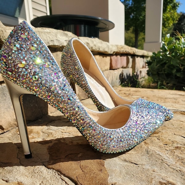 bling block heels
