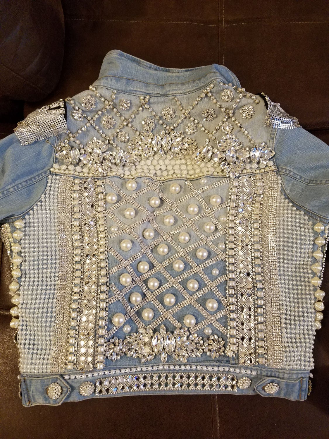 Jean jacket cheap with bling