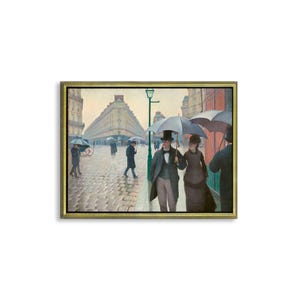 Canvas poster or framed canvas painting Gustave Caillebotte Paris Street, rainy day