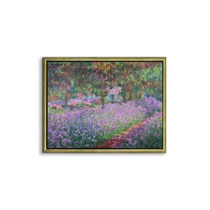 Canvas poster or framed canvas painting Claude Monet The Artist&#39;s Garden at Giverny