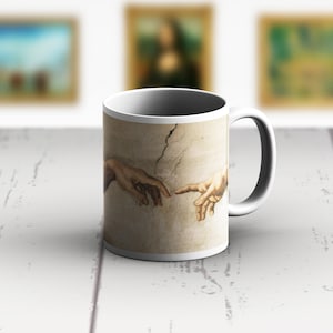 Ceramic Mug Michelangelo Buonarroti The Classical Creation 11 oz coffee tea cup