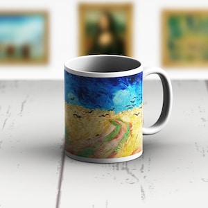 Mug en céramique Vincent Van Gogh Wheatfield Classic 11 oz café tasse à thé
