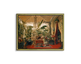 Canvas poster or framed canvas painting Charles Giraud Veranda de la Princesse Mathilde