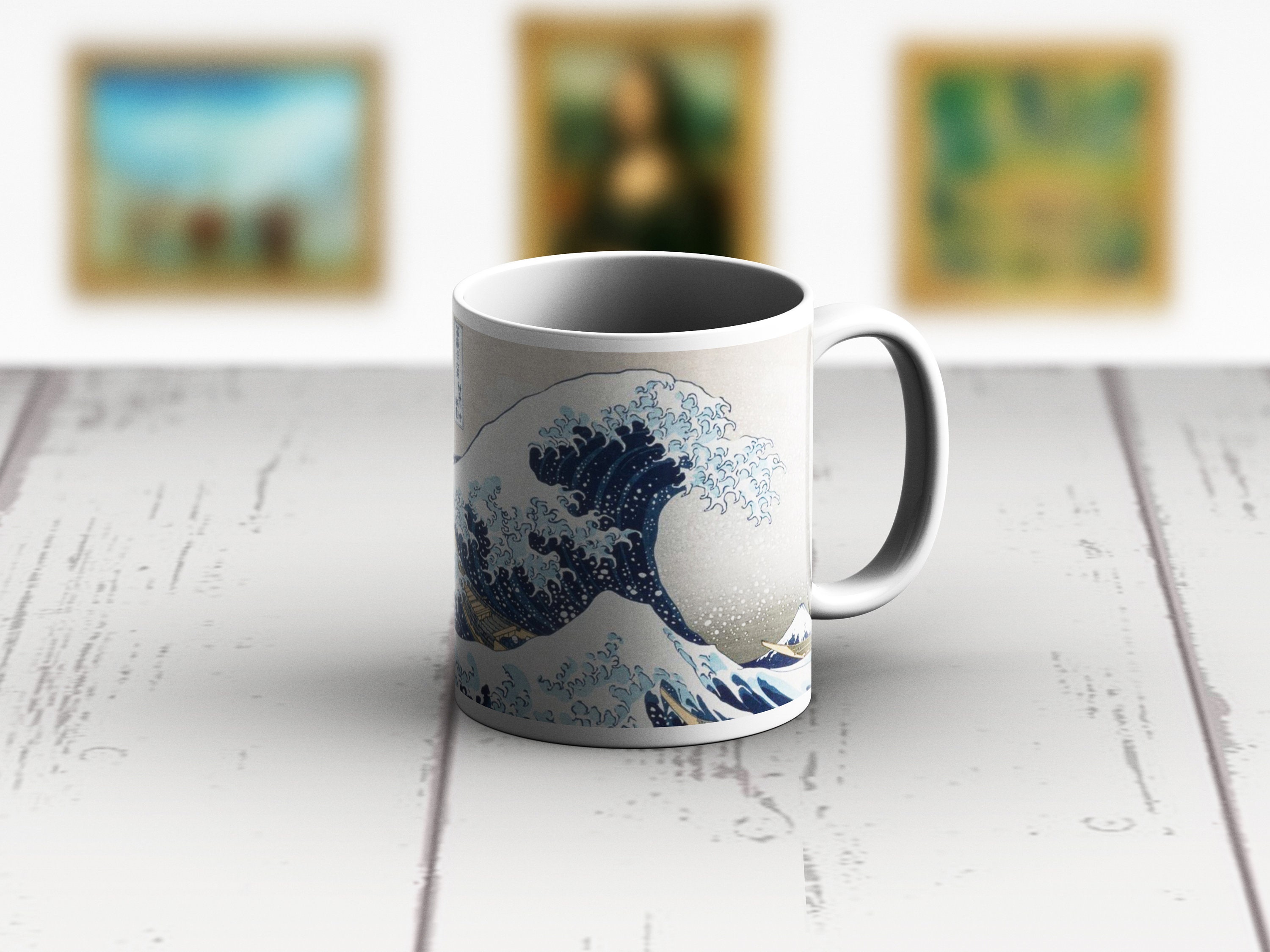 Tasse à thé Hokusai : La grande vague de Kanagawa (Goebel