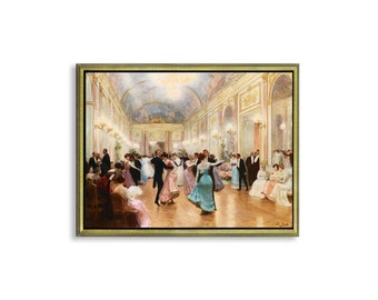Canvas poster or framed canvas painting Victor Gabriel Gilbert The Ball