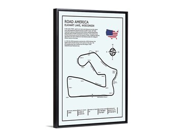 Canvas poster or framed canvas painting Circut Road America