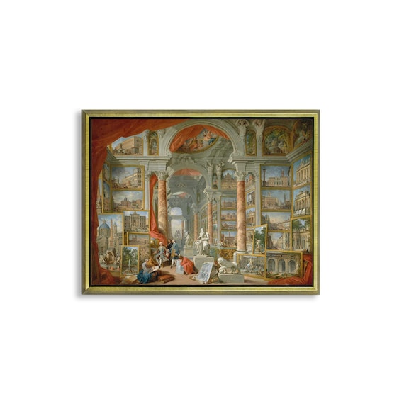 Tableau Toile 'Rome Antique' De Giovanni Paolo Panini - Reproduction Sur Cadre - Neuf
