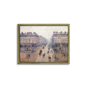 Canvasposter of ingelijst canvasschilderij Camille Pissarro L'Avenue de l'Opera, Parijs