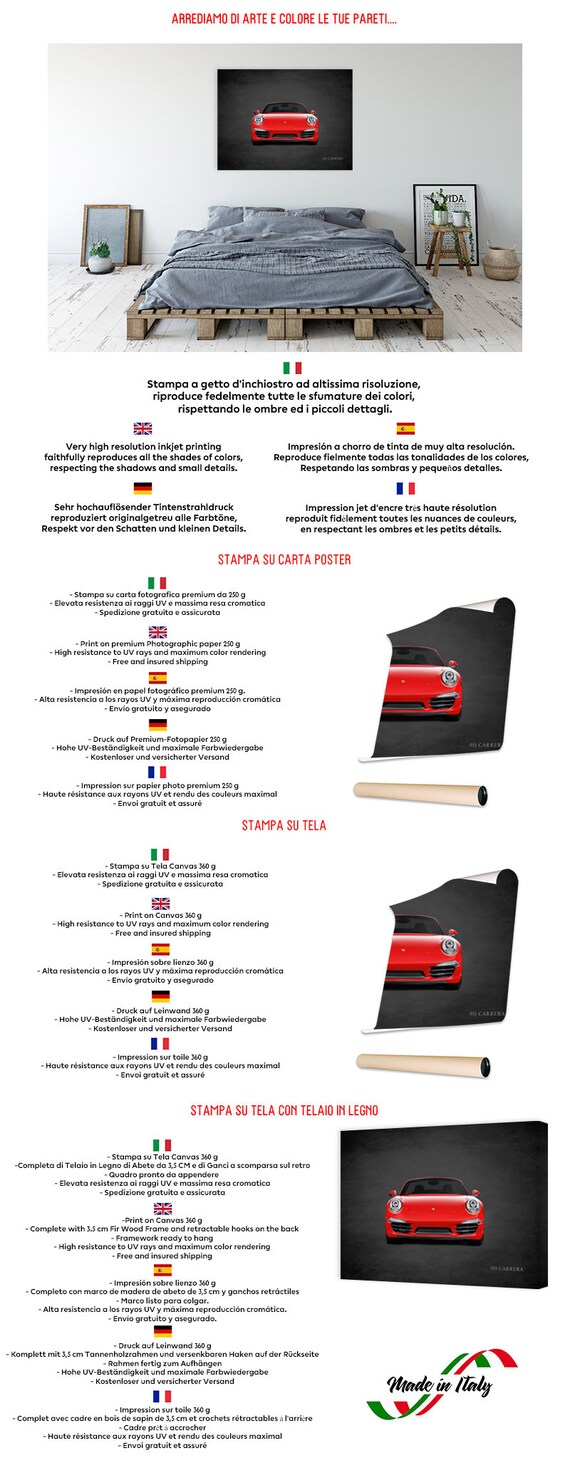 Print On Canvas On Poster Card Or Painting Rogan Mark Porsche Etsy
