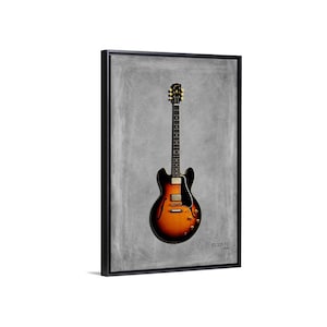 Poster tela o quadro su tela con cornice Gibson ES335 59
