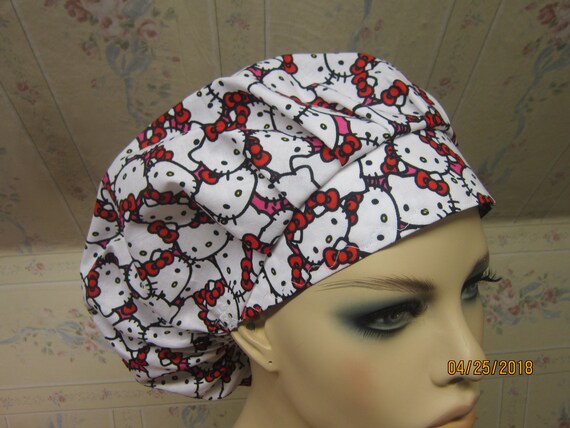 hello kitty scrub hat