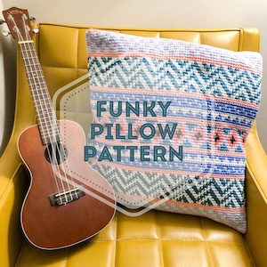 Funky Pillow **PDF Crochet Pattern Download**