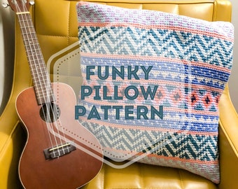 Funky Pillow **PDF Crochet Pattern Download**