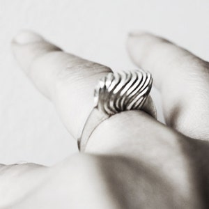 Statement Rings, sterling silver ring, unique silver ring, contemporary ring, modern silver ring, Handmade silver ring, custom, personalized