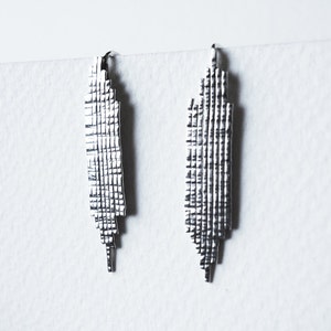 minimalist,textured earrings, silver earrings, handmade earrings, architectural, simple earrings, hook earrings, Silver Studs, post earrings