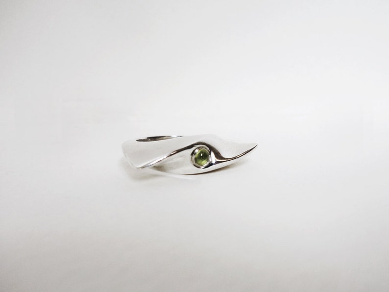 Birthstone Ring, Peridot jewelry, Gemstone Ring, silver ring, gemstone ring, unique silver ring, peridot ring, August birthstone,CUSTOM ring image 6