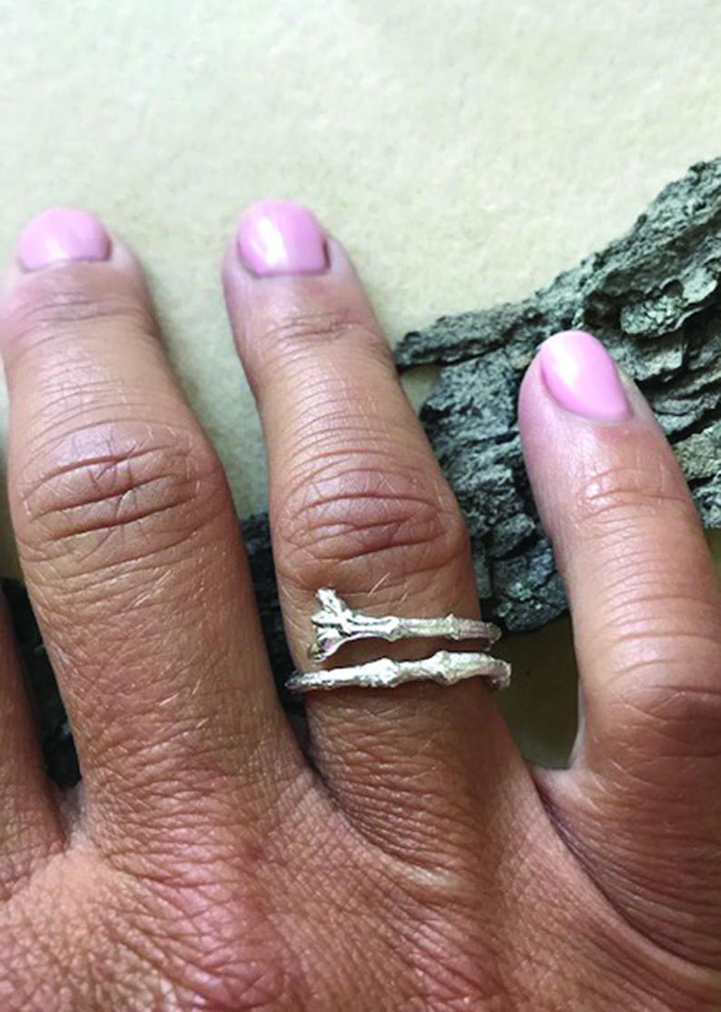 Sterling Silver Twig Rings, Twig Rings, Nature Inspired Rings ...