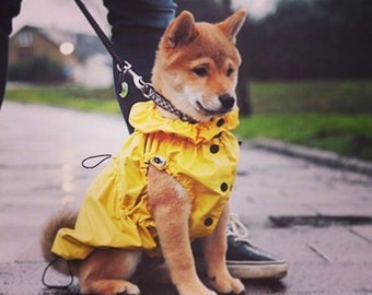 Dog Raincoat - Dog Coat - Dog Clothing - Pet Clothes - Available to Any Breed - Small & Big dog