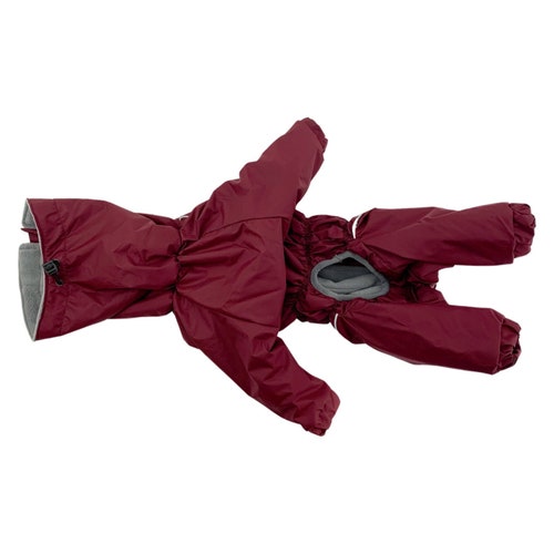 Male E40 Warm Waterpoof Dog Raincoat - MEMBRANE Fabric -Warm fleece lining- Body Suit - Dog Coat - Dog Clothing - Pet Clothes shops Bark&Go