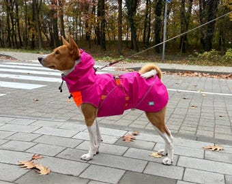 Waterproof Dog Raincoat Perfect Match Pink for ALL Breeds