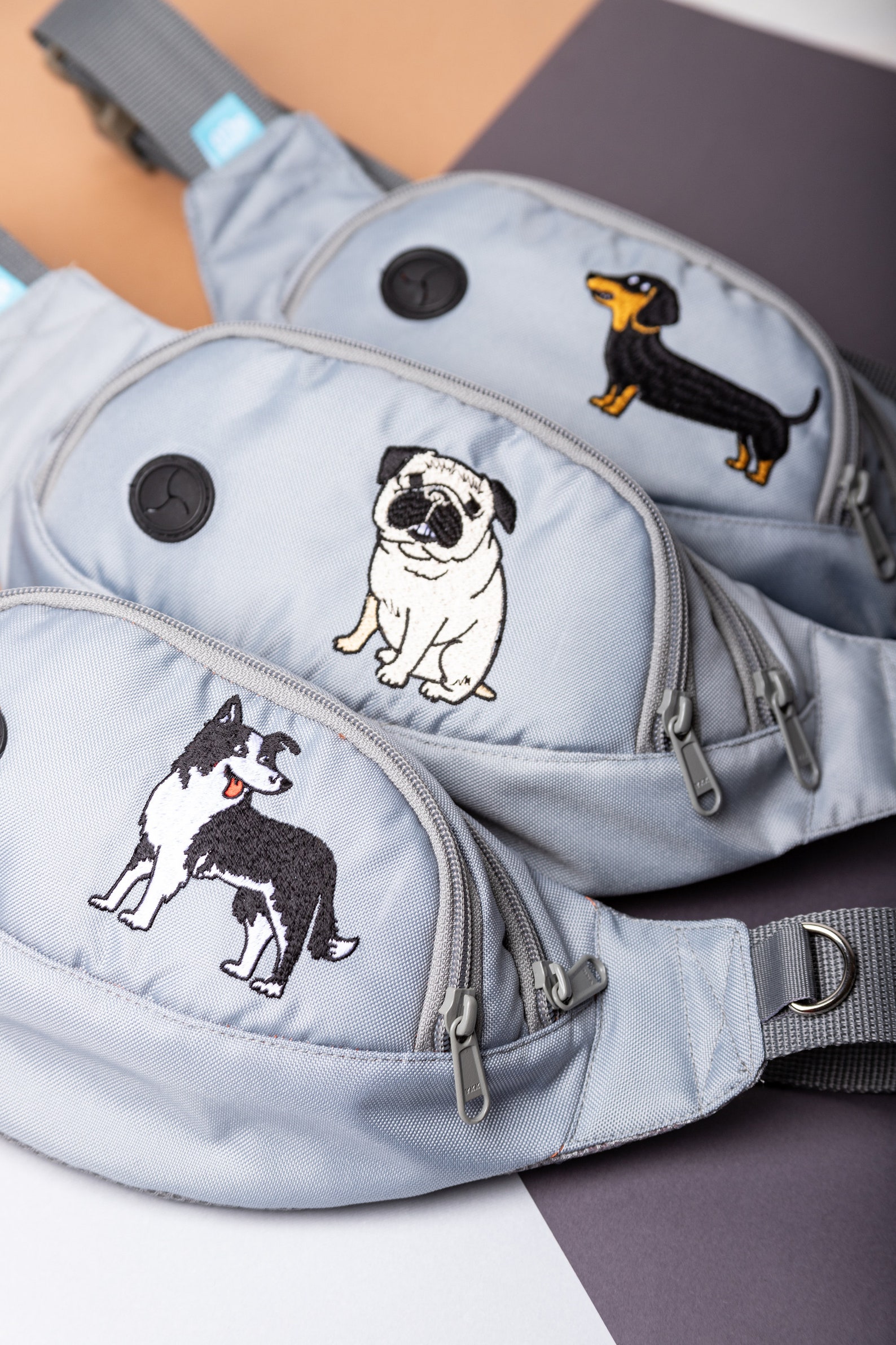 Pug Dog Walking Waist bag DOG waste bag dispenser Dog Poop Etsy