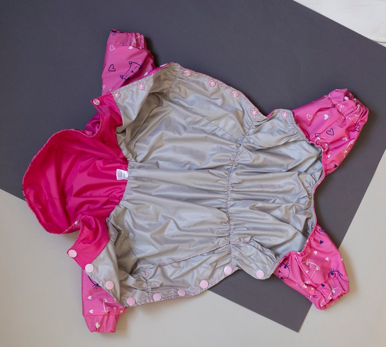 Dog Coat Water Resistant Custom Made Full Body Suit Any size Kitty Dog Raincoat Dog Clothing Pet Clothes