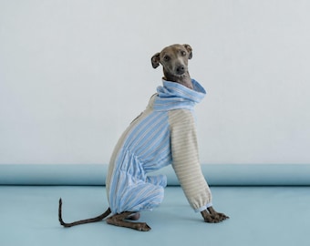 Italian Greyhound Sun Protection Suit, Lightweight Full Body Coverall, Tick & Bug Protection, Breathable Summer Dog Jumpsuit
