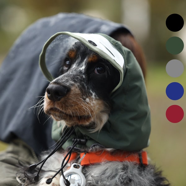 Waterproof Snood with the Visor - Dog Hat - Dog SnoodBark&Go