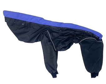 E52/ Male/ Light mesh lining - Waterproof Dog Raincoat for HOUNDS - Body Suit - Dog Coat - Dog Clothing - Pet Clothes - Bark&Go